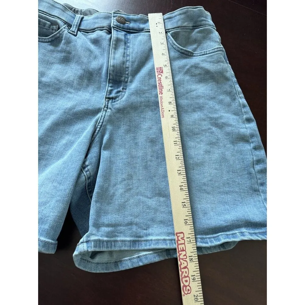 Riders Lee Elastic Waist Stretch Shorts Women 14 Medium Summer Spring Mom Granny - Image 8