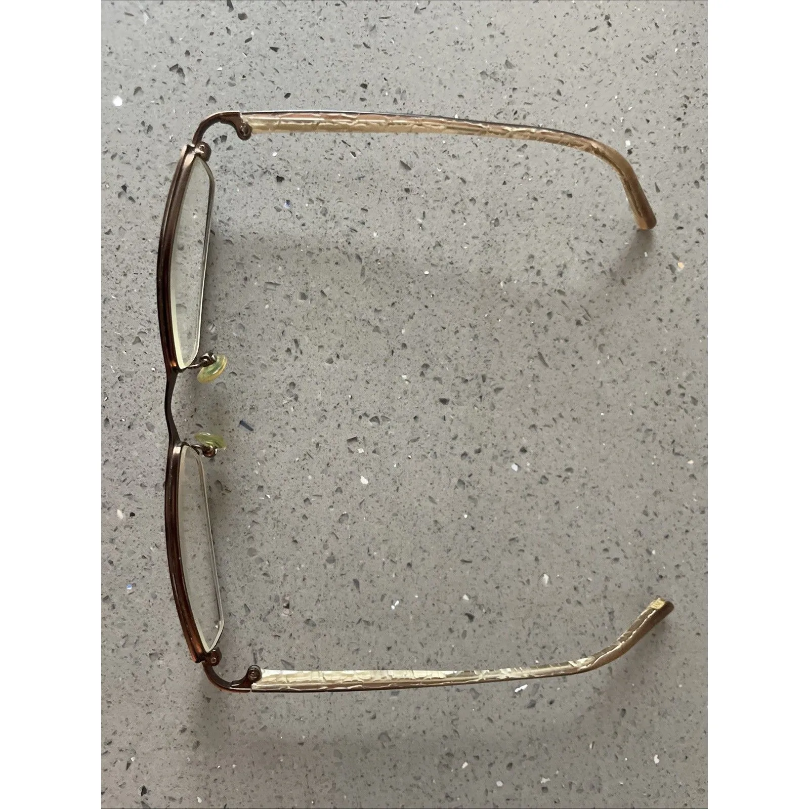 Jones New York Eyeglasses Frames ONLY 50-17-135 full Rim Metal bronze rectangle - Image 2