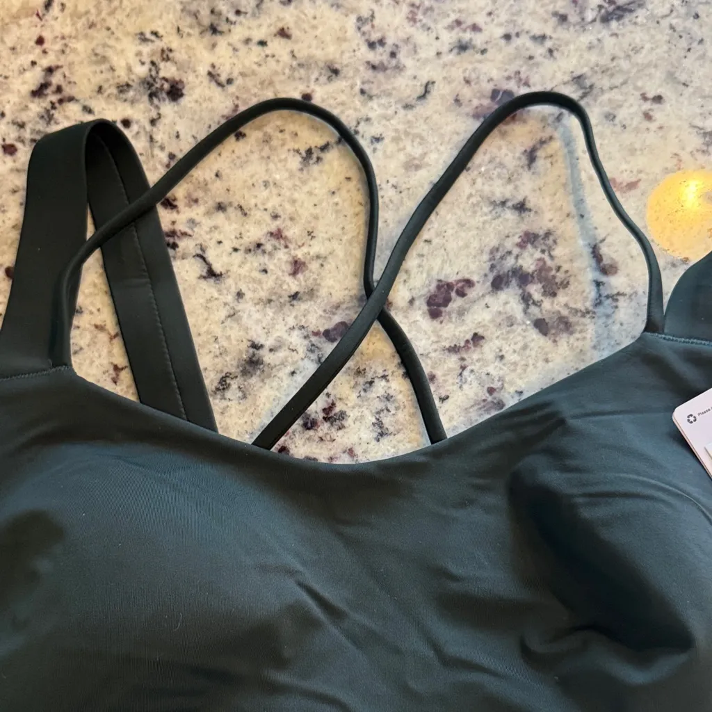 Women's olive green lululemon Bra D-DD - Image 4