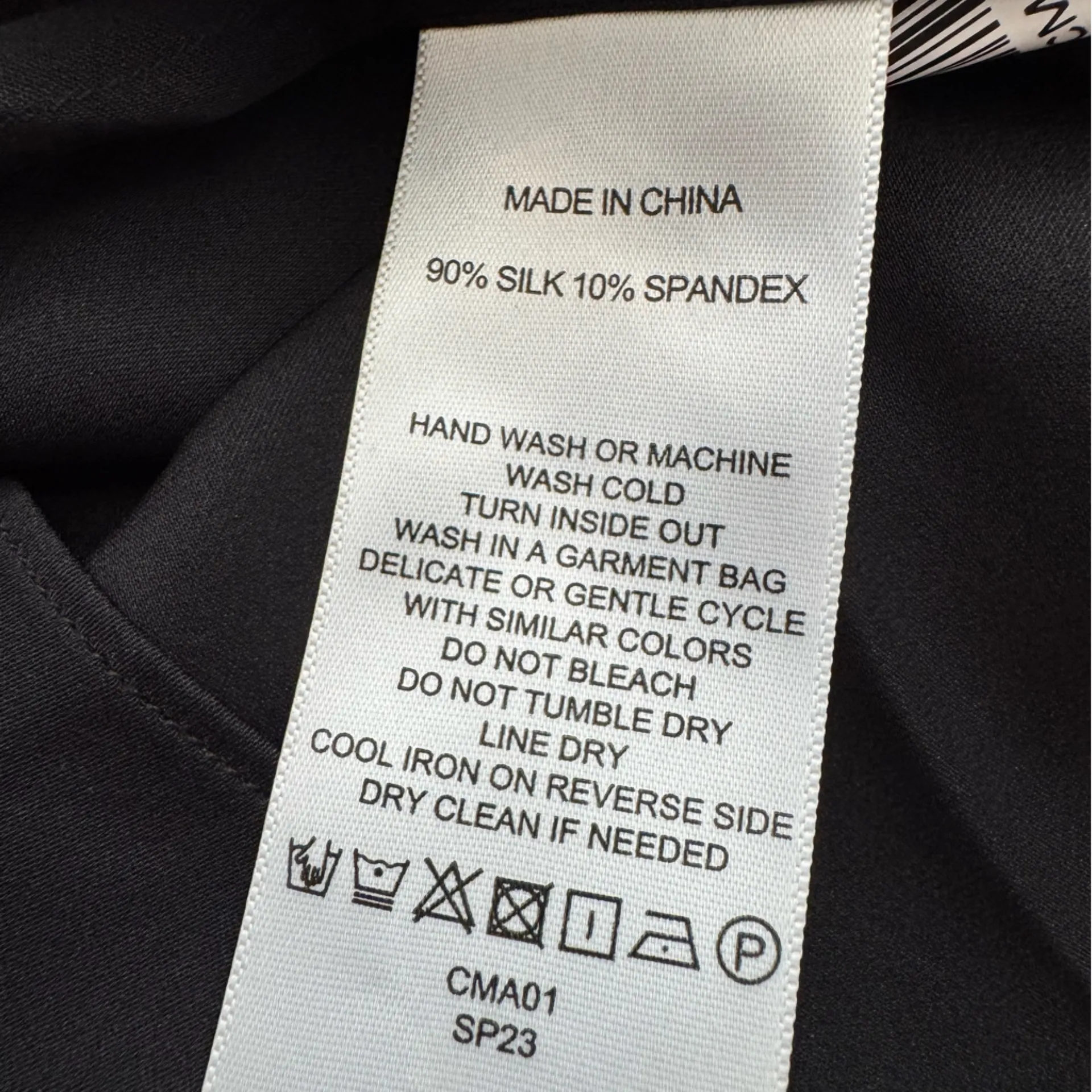 Quince Washable Stretch Silk Tank in black Small - Image 6