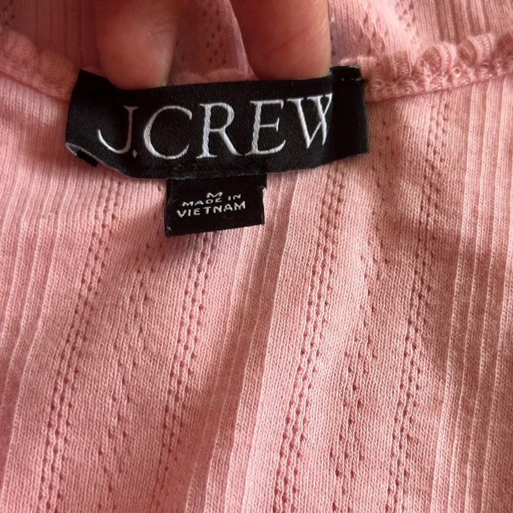 J.Crew  Pink Pointelle Tank Top Medium - Image 6