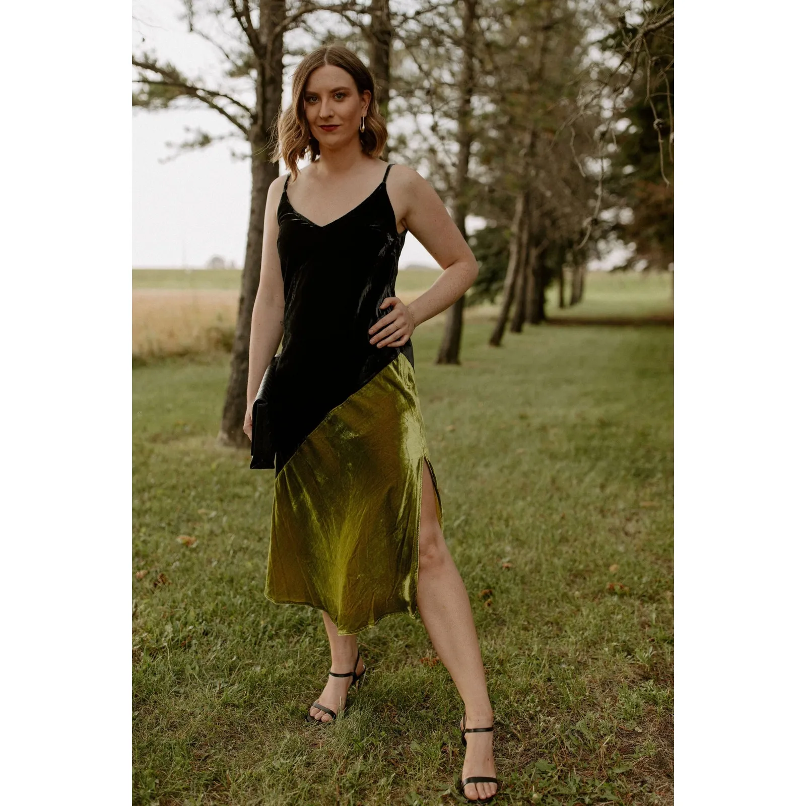 FRNCH The Engy Velvet‎ Dress size large - Image 3