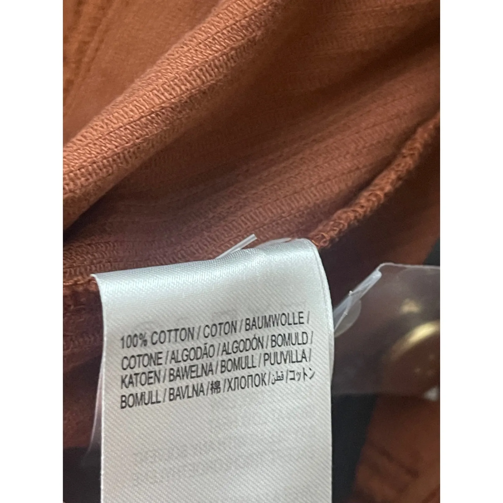 FARM RIO Cotton Corduroy Flared Pants XS Brown NEW Retro Button Festival Boho - Image 12