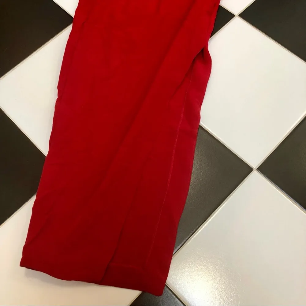Shooting Star Gown One Shoulder Long Maxi Red Dress Side Slit Classy XS - Image 8