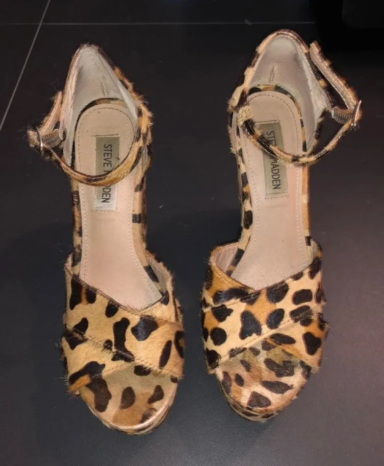 Steve Madden Leopard Wedges - Image 3