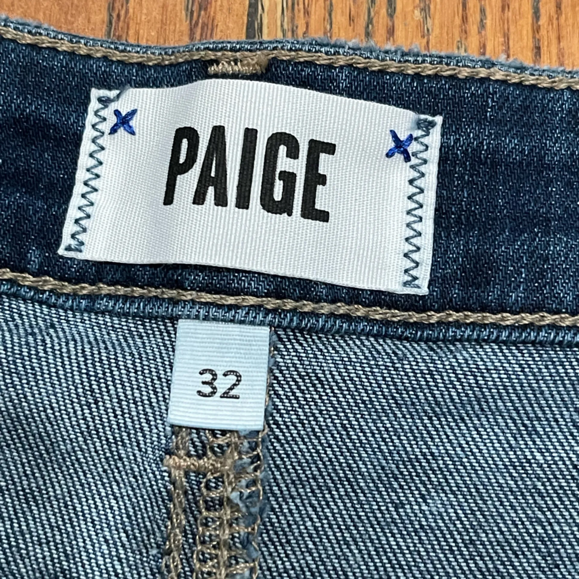 PAIGE Indigo Denim Skirt - Image 3