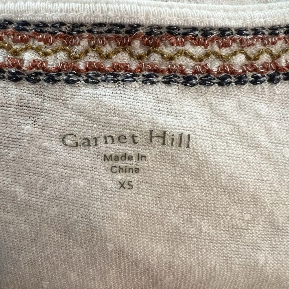 Garnet Hill Women’s Swim Cover Up XS 100% Organic Linen Beach Dress - Image 3