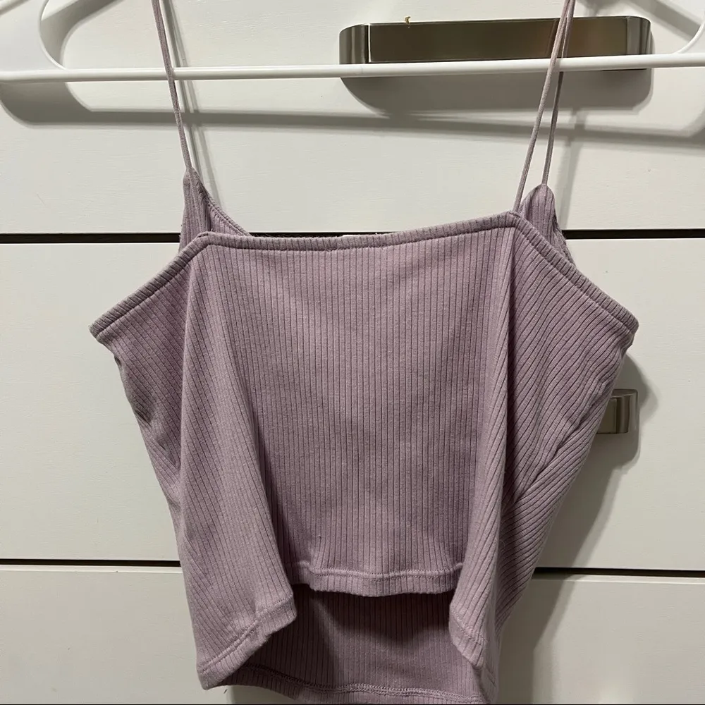 Garage The Ribbed Bungee Cami Light Purple - Image 3