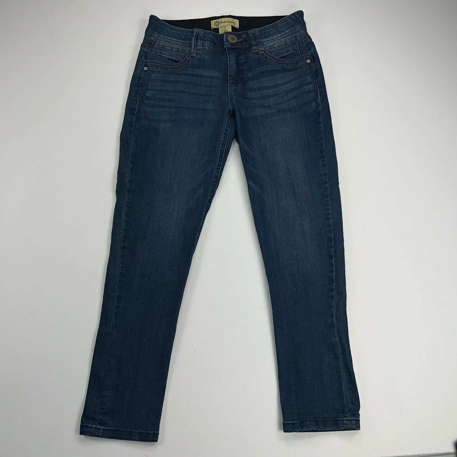 Democracy "Ab"Technology Slim Dark Wash Mid Rise Tummy Control Jeans Size 4 - Image 14