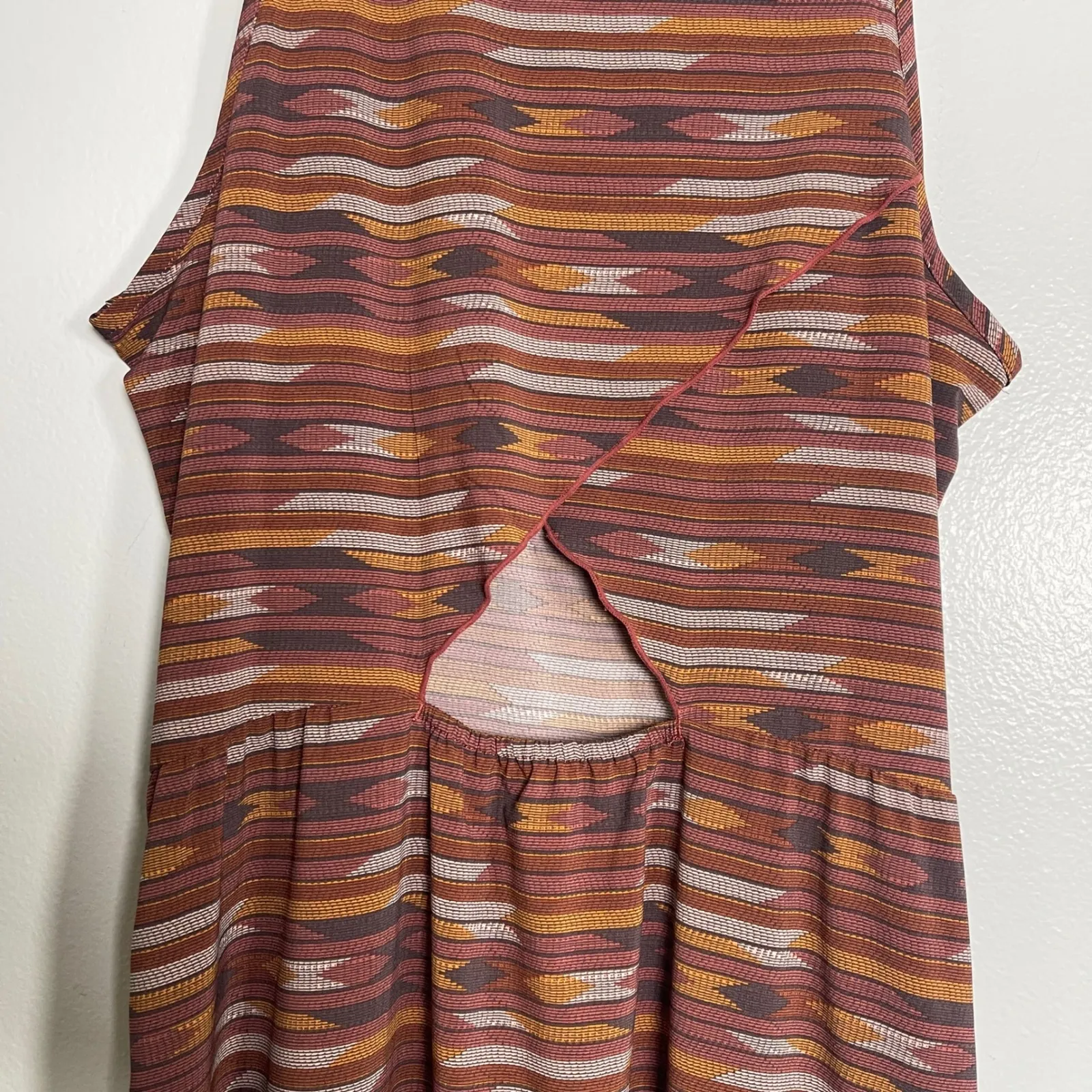 TOAD & CO Sunkissed Maxi Dress Small Multicolor Neutral Gorpcore Granola Casual - Image 6