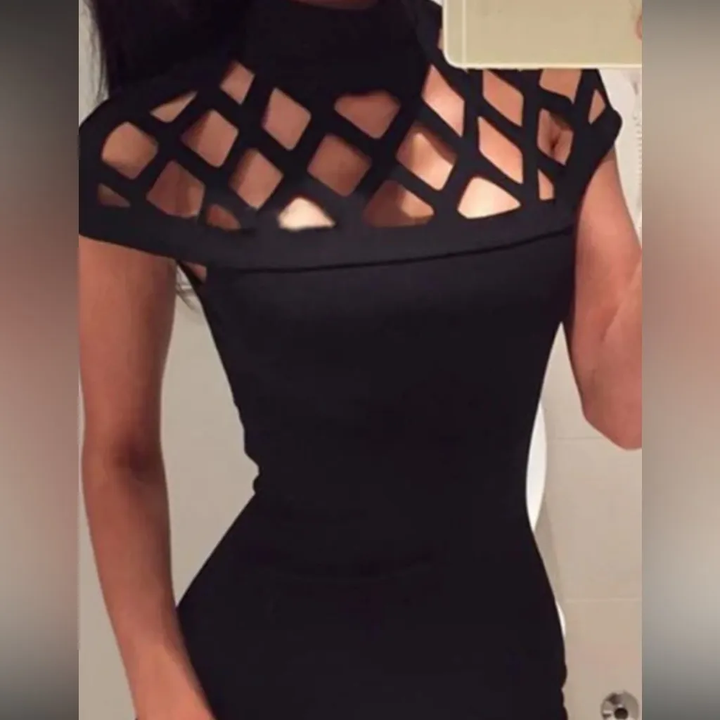 Black Cutout Jumpsuit Size 2 - Image 3