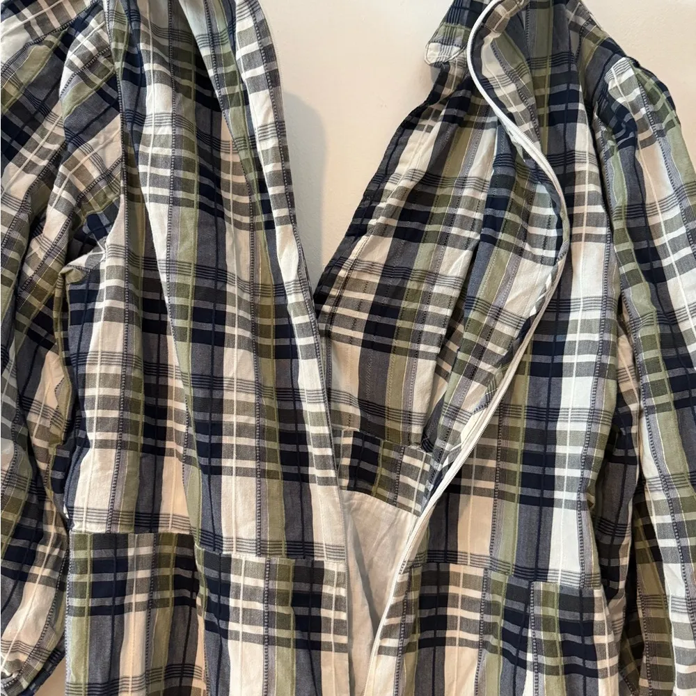 Veronica Beard Copelyn plaid cotton-blend shirt dress - Image 8