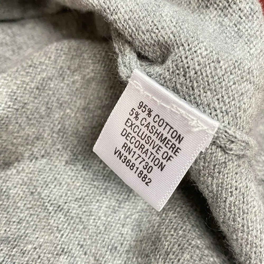 Proenza Schouler For Target Gray L Button Down VNeck Long Sleeve Cashmere Blend - Image 9