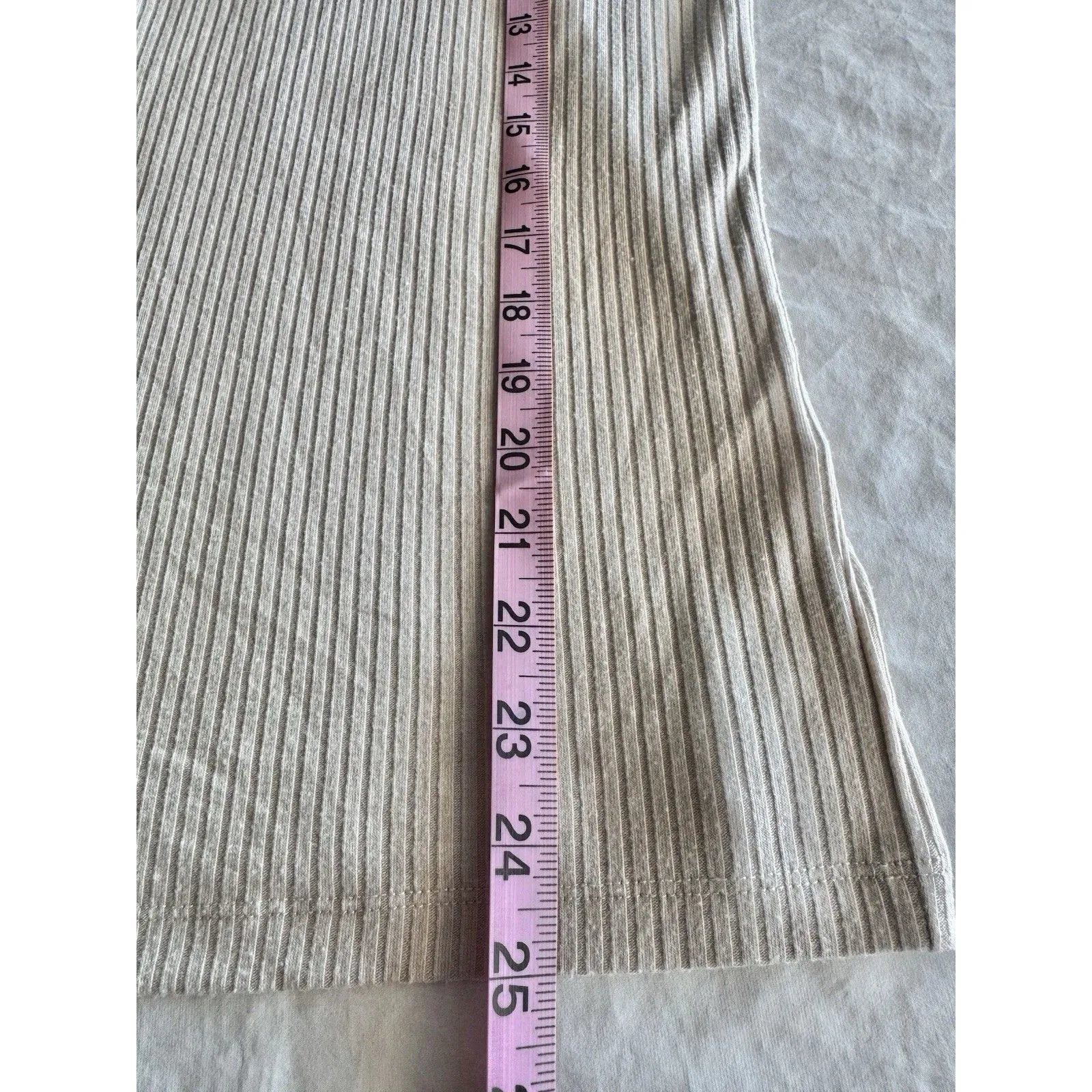 Madewell Womens Blouse Sz XS Turtleneck Green Ribbed Mock Neck Minimalist Preppy - Image 9