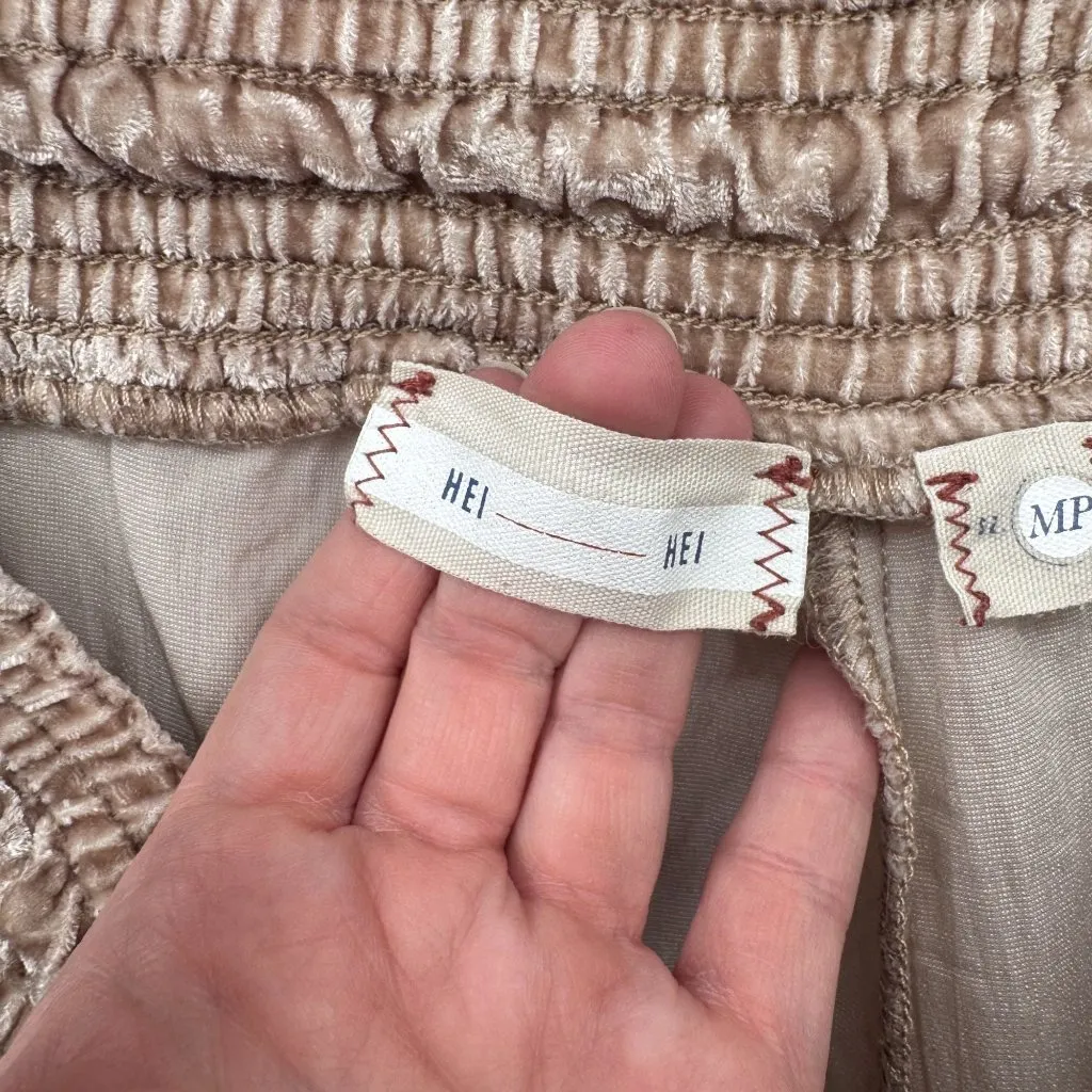 Hei Hei Fairy Boho Burnout Velvet Wide Leg Lounge Pants MP Pink Coquette‎ Size undefined - Image 7