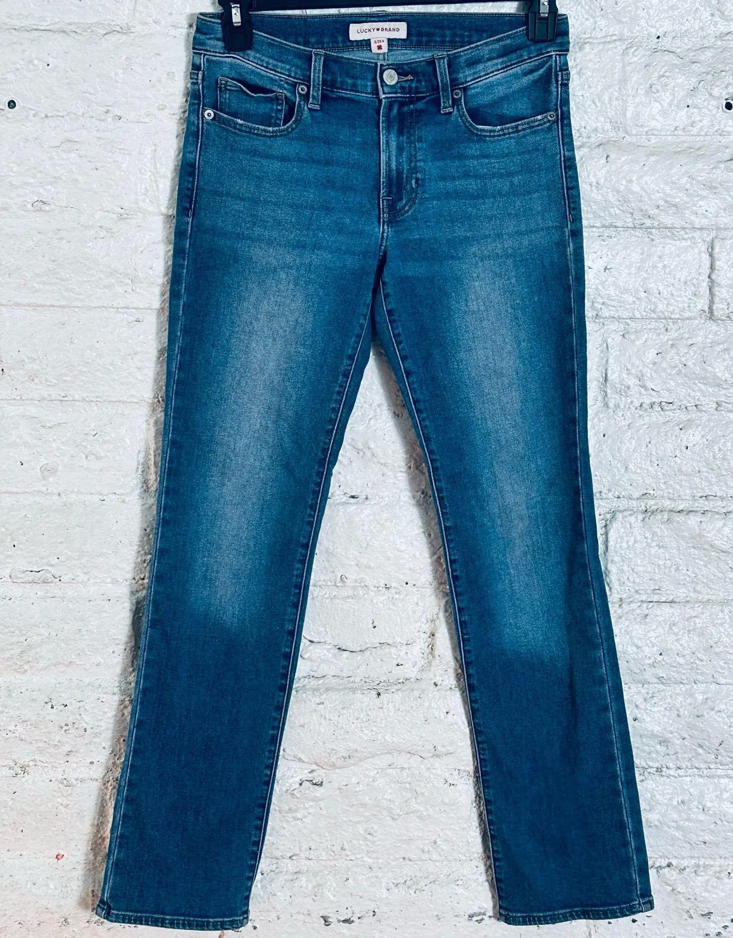 Lucky Brand Sweet Straight Mid-Rise Jeans Blue 6/28 A - Image 2