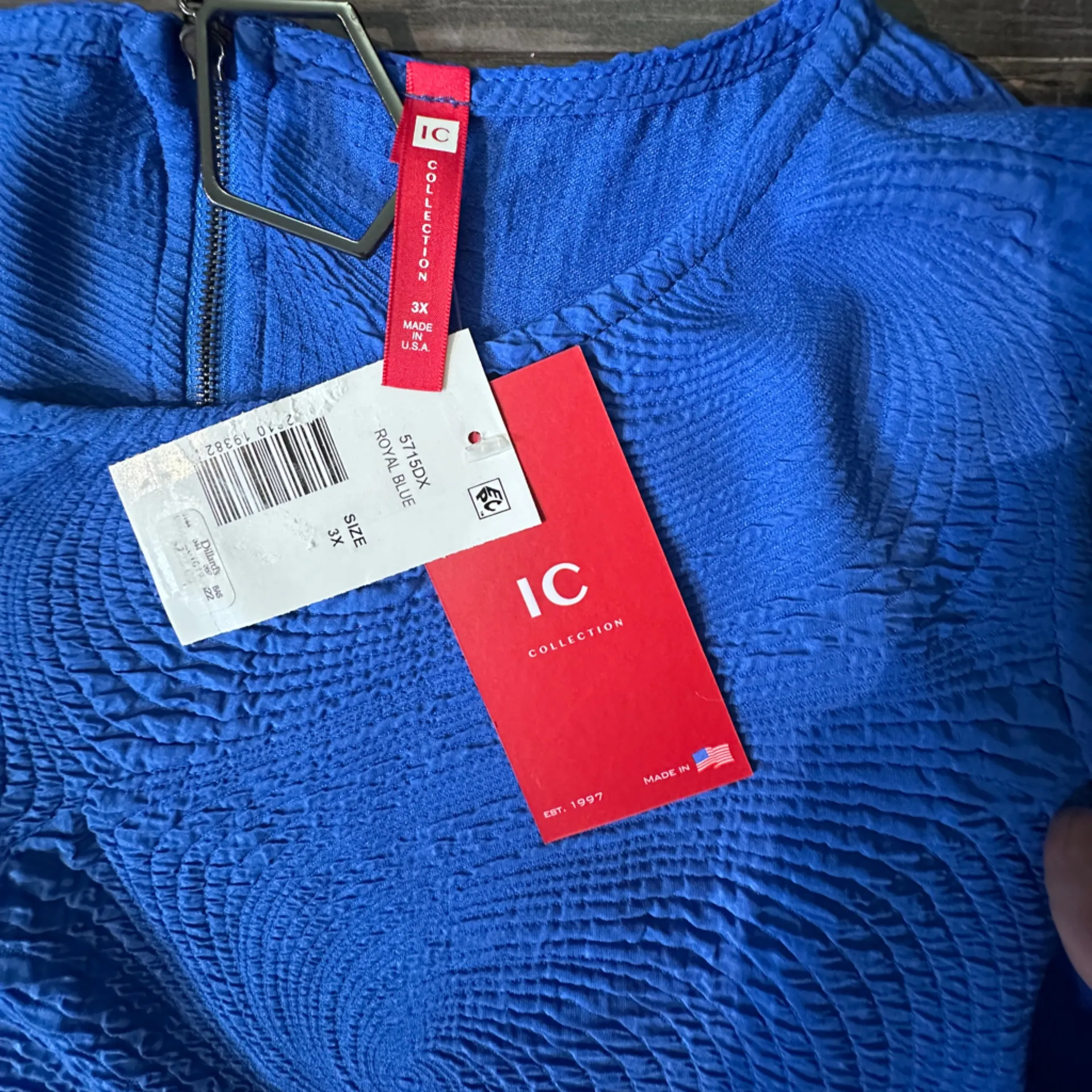 IC Collection Women’s‎ Size XXXL Wave Textured Sleeveless A - Image 10