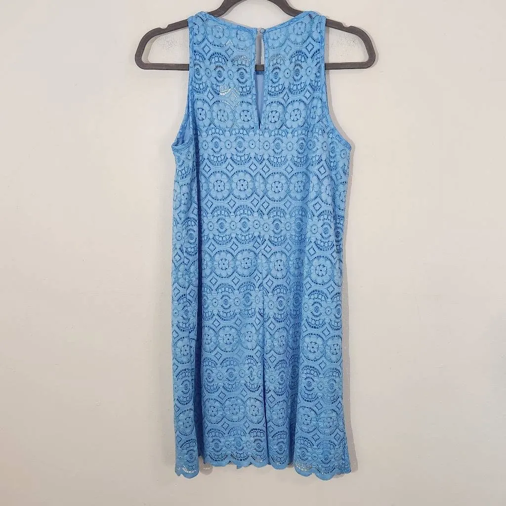 Speechless Blue Lace Sleeveless Mini Dress NWT Size Large Wedding Guest Dress - Image 4
