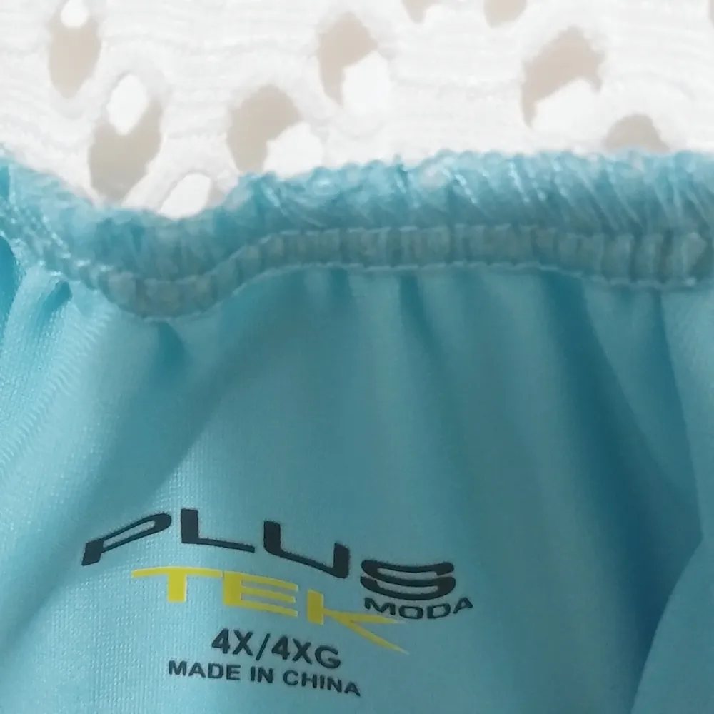 Tek Moda 4X Turquoise Athletic Top - Image 3