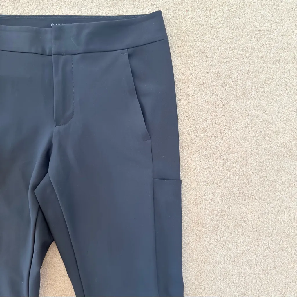 Athleta Tapered Stellar Sleek Athletic Pants Black 4 - Image 7