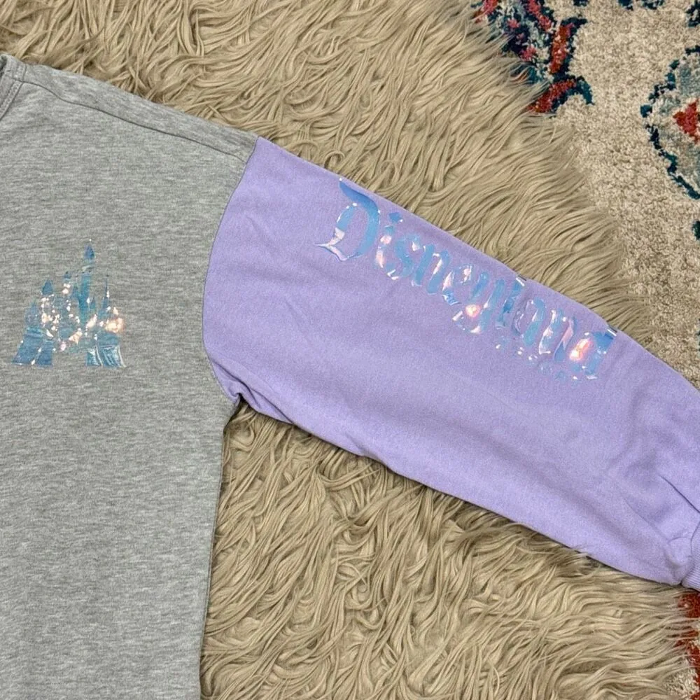 Disneyland metallic purple sweatshirt size XL - Image 2