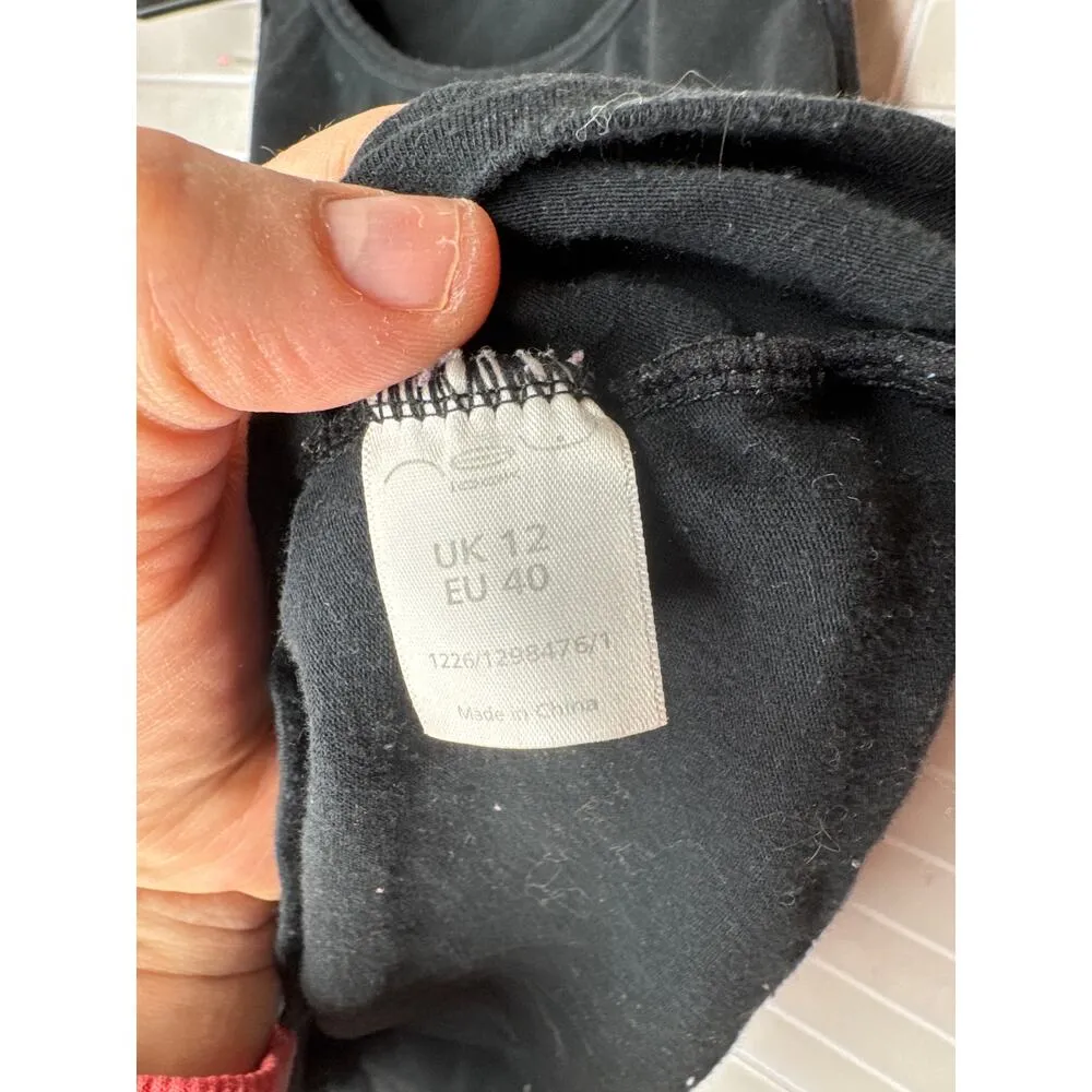 Rare Vintage Dirty Dancing Tank Top Black UK 12 / EU 40 (US 8) Rhinestone Logo - Image 6