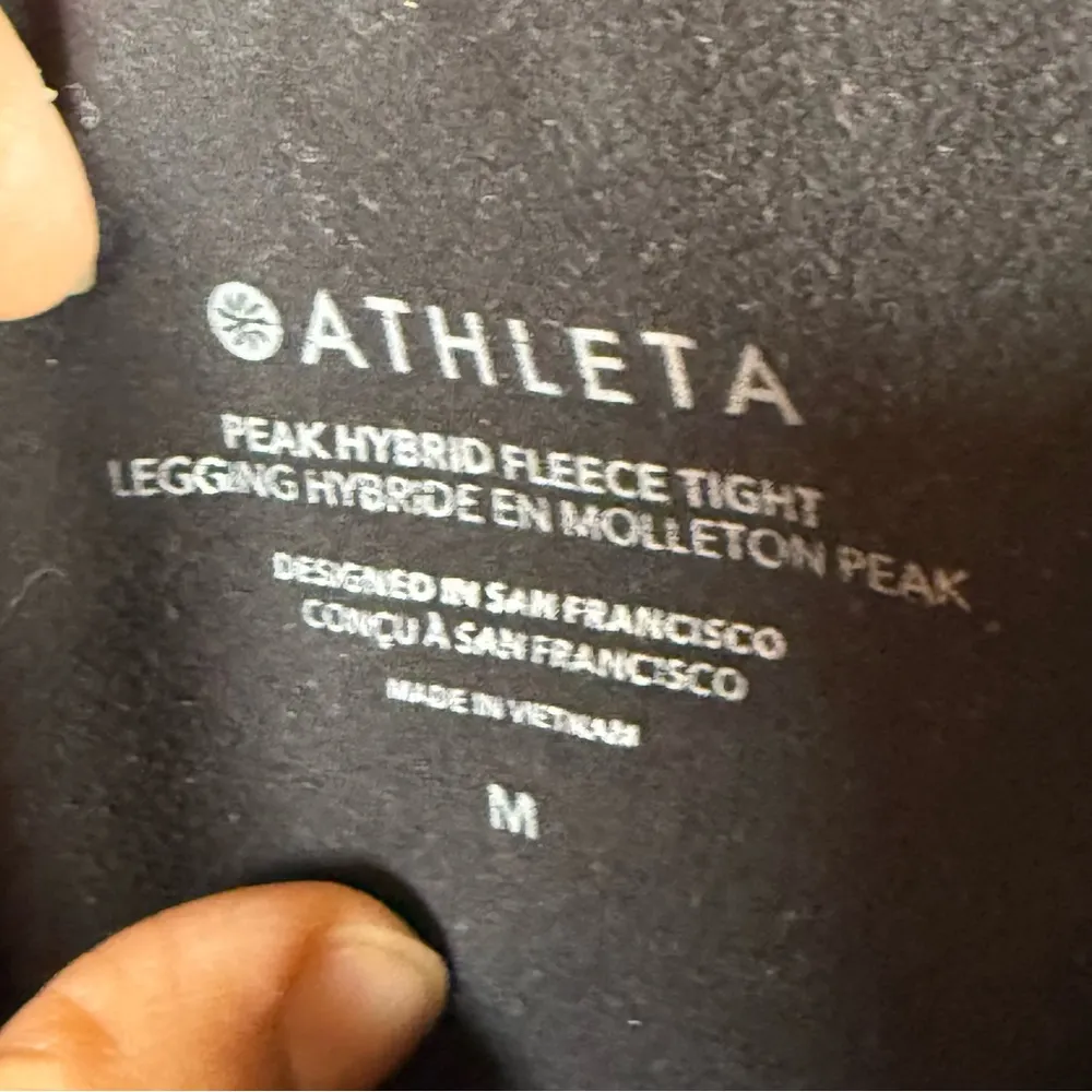 Athletes Peak Hybrid fleece tight leggings SZ:M - Image 11