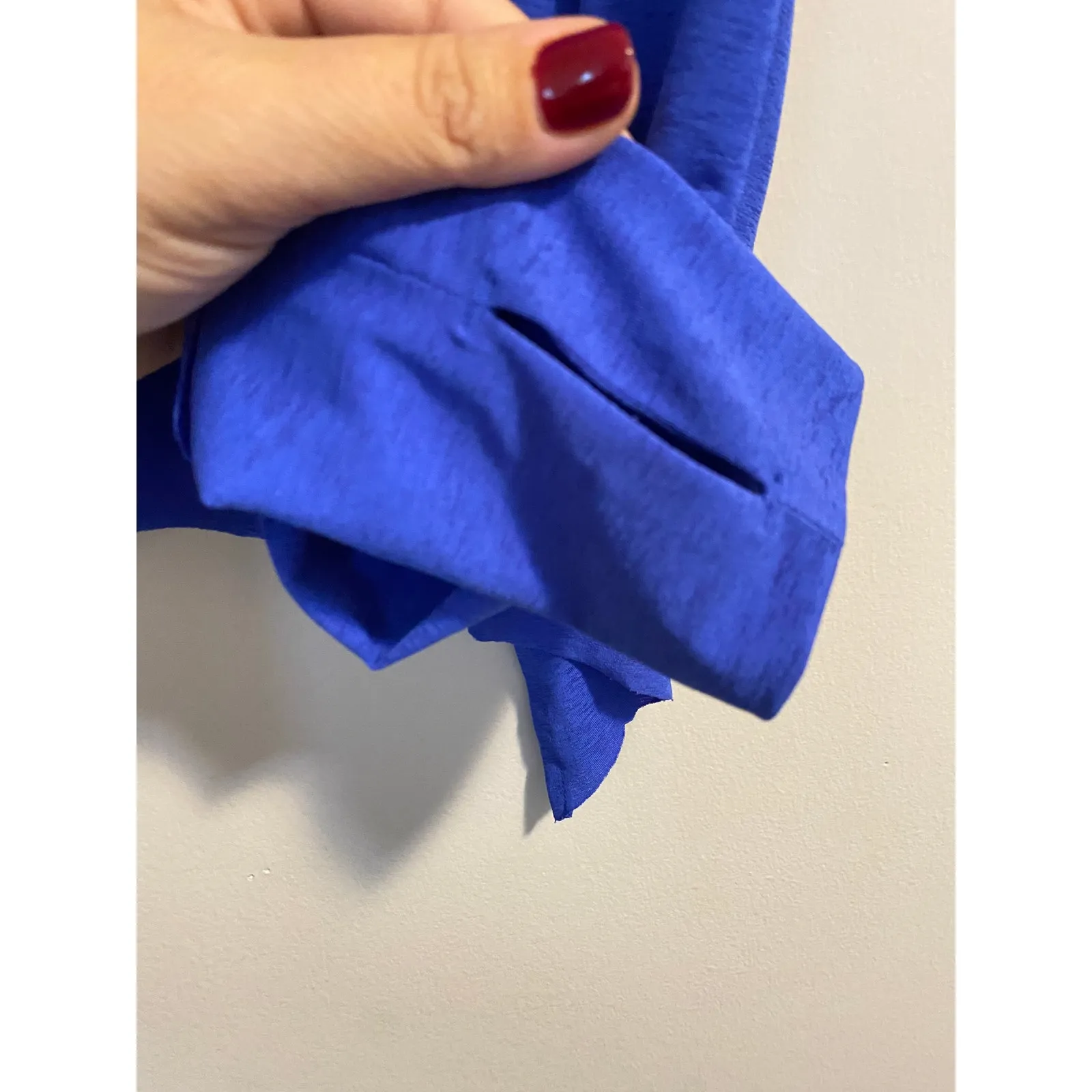 NWOT Free People‎ Movement Tempo Long Sleeve Pullover Top in Electric Blue sz XS - Image 5