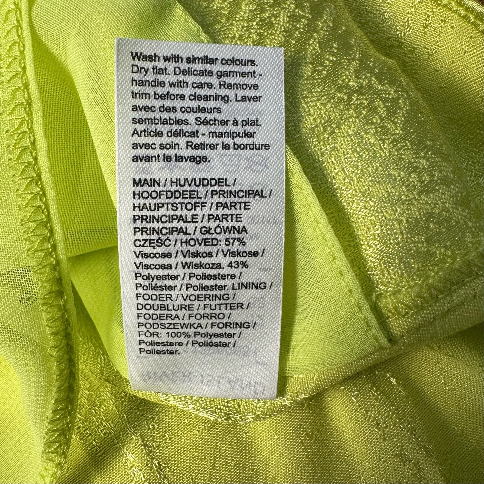 River Island citrus satin tube top Keyhole neck Size‎ US 8 - Image 5