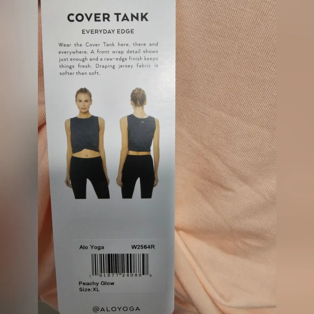 Alo Yoga  Peach Tank Top - Image 3