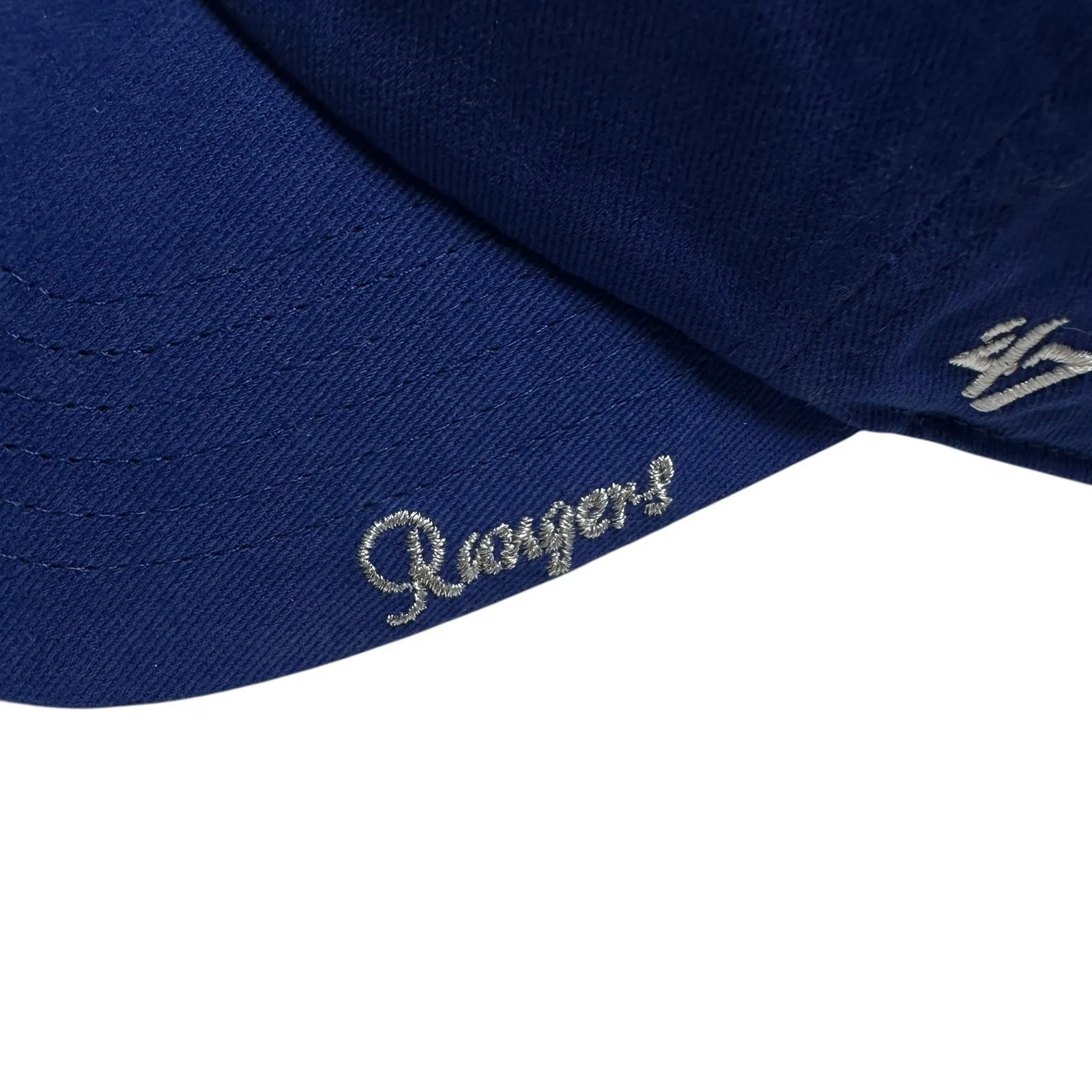 Texas Rangers Sparkle Sequin Hat Women's '47 Clean Up Cap Adjustable Blue MLB - Image 5