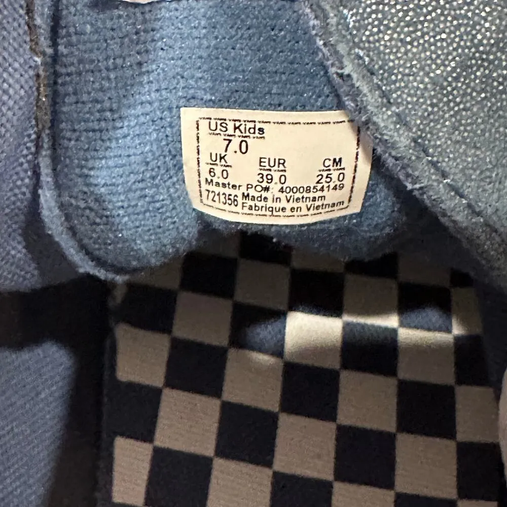 Harry Potter Vans sz 7 youth Hogwarts Metallic Sneakers Vans Sk8-Hi - Image 3