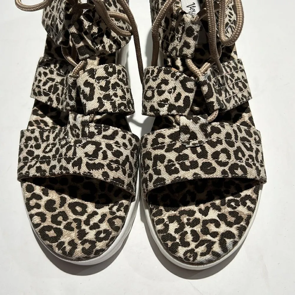 Very‎ G leopard print open sandals Size 9. B61 - Image 5