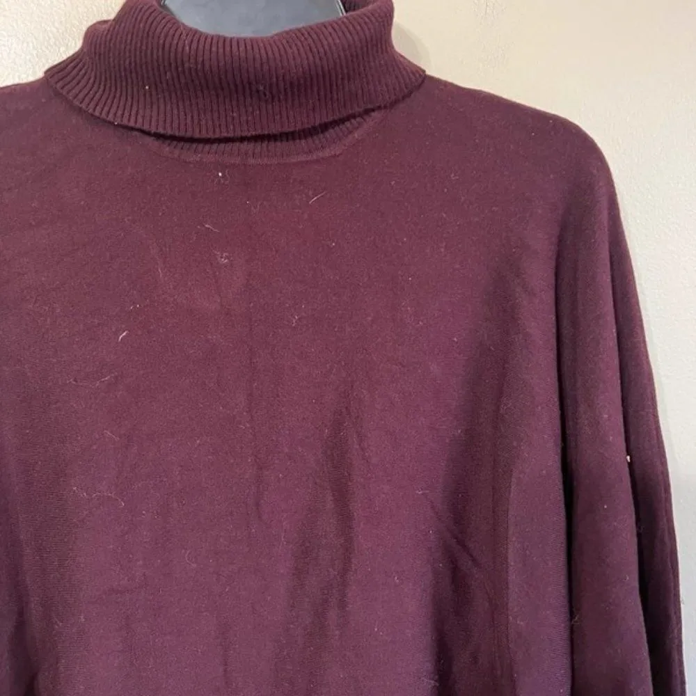 Alfani medium dark purple turtleneck Purple - Image 2