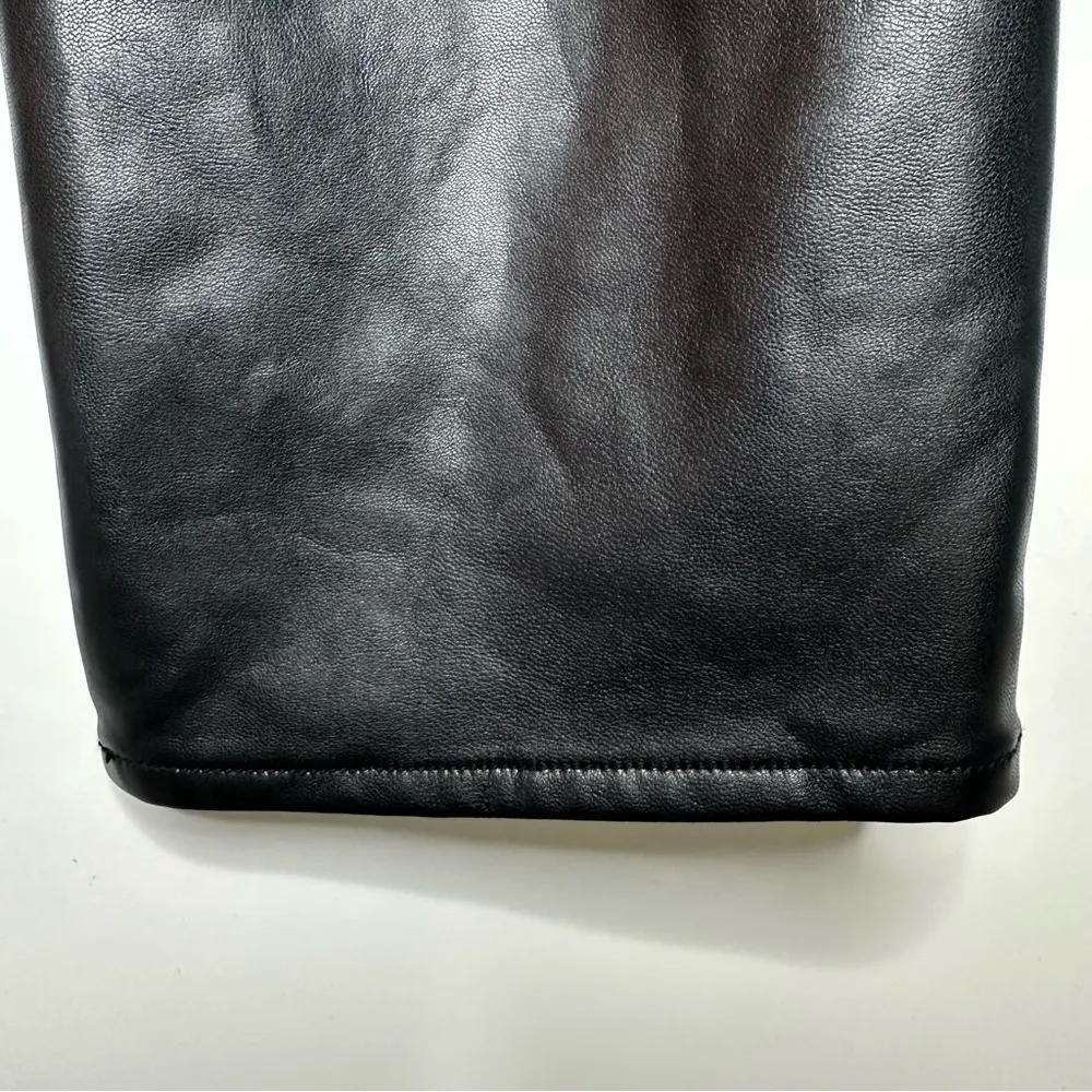 Abercrombie & Fitch Mixed Fabric Ultra High Rise Straight Ankle Jeans Size 30 - Image 9