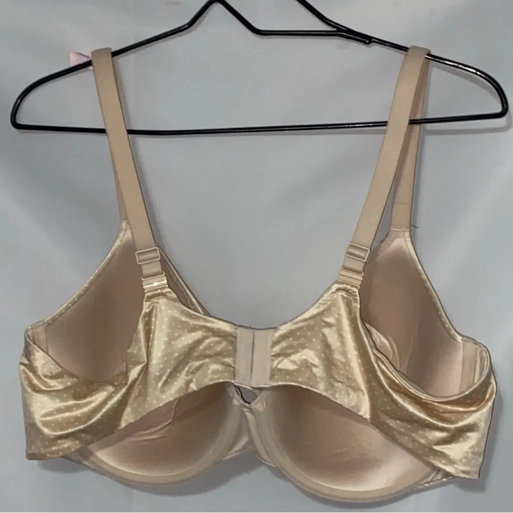 Victoria's Secret Body Perfect Lightly Lined Bra Beige/White Polka Dots 44C NEW - Image 12