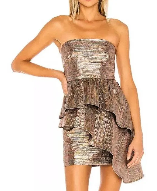 Lovers + Friends NWT Albright Mini Dress in Metallic Multiple - $114 (50%  Off Retail) New With Tags - From Madeline