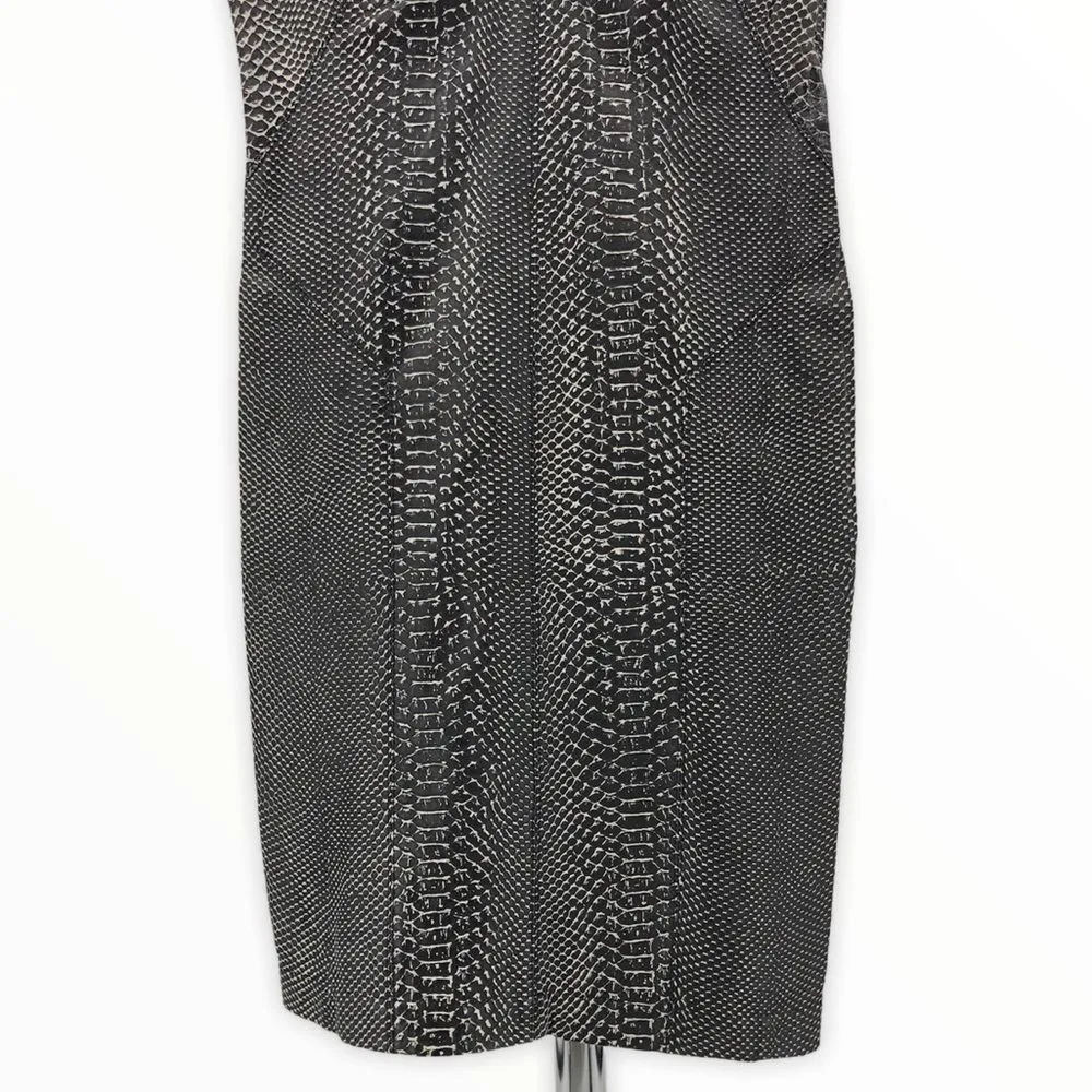 Kimberly Ovitz Snakeskin Embossed Leather Dress - Image 4