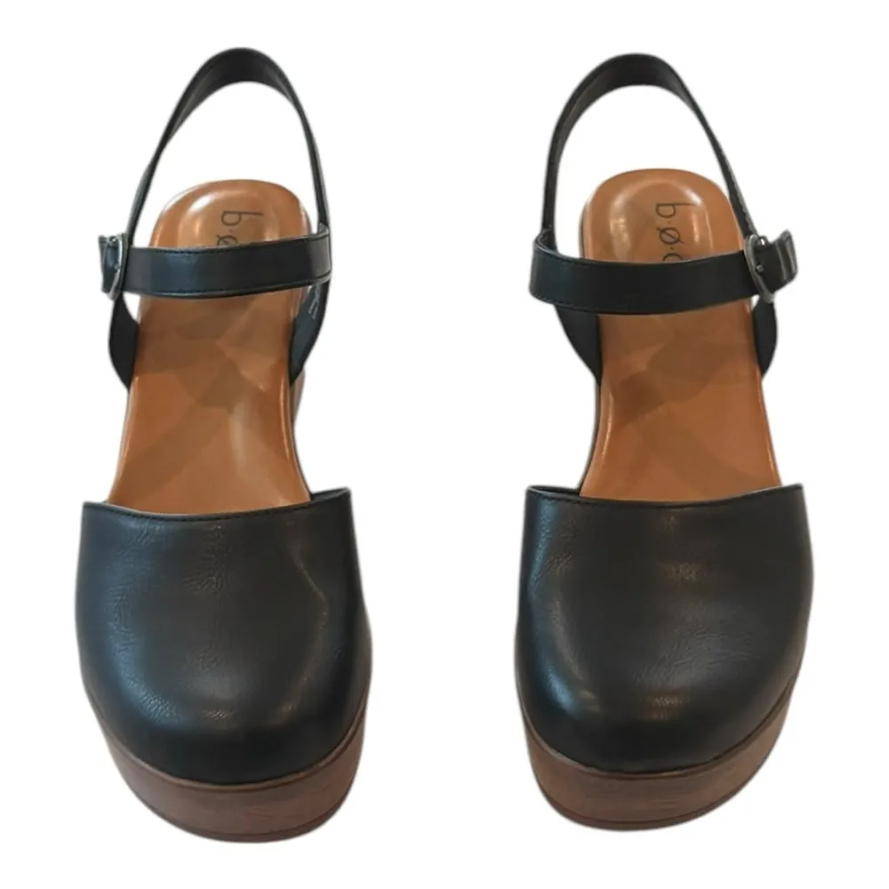 B.O.C Dalia Platform Wedge Clog Black Size 10 NEW - Image 8