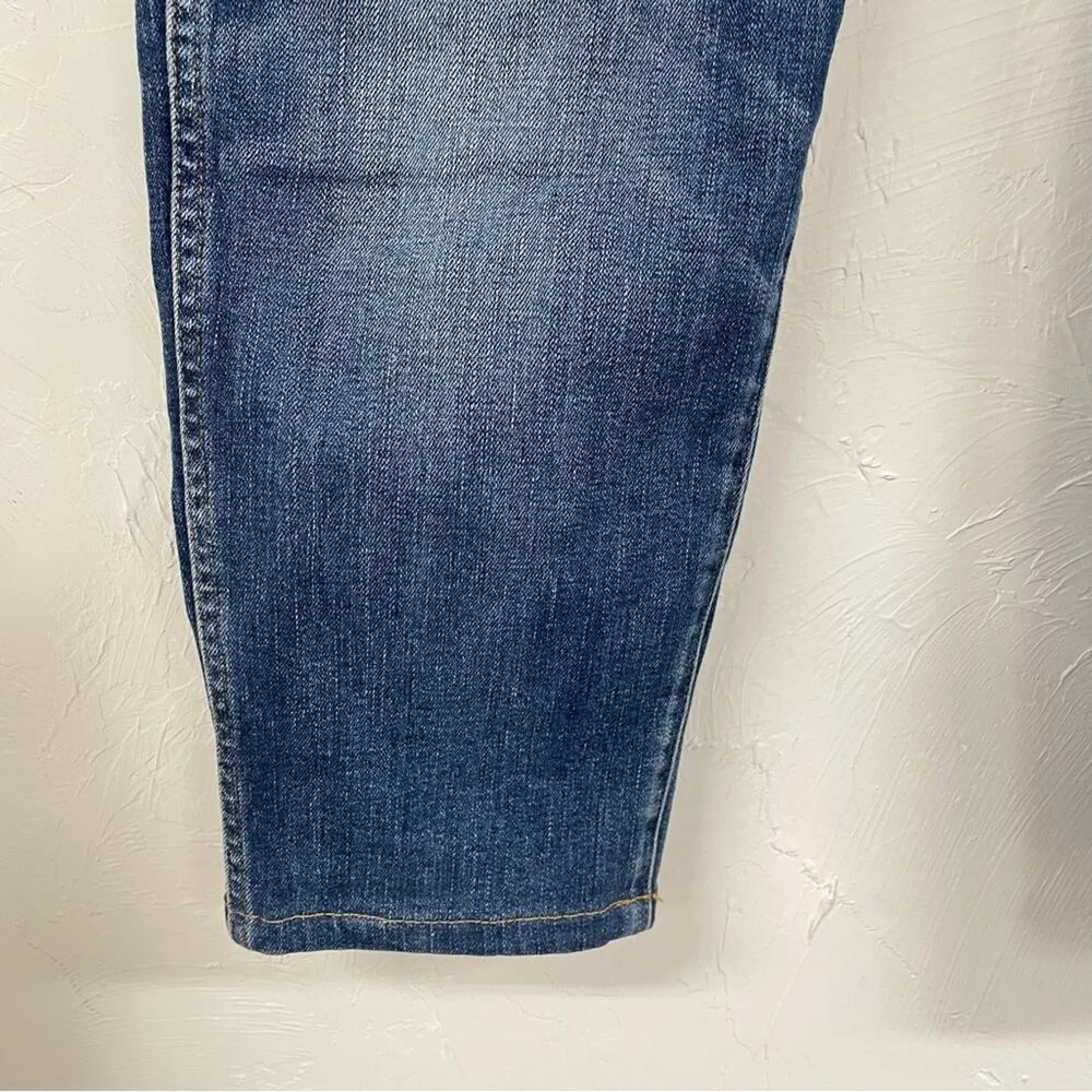 Madewell 10in High Rise Skinny Jeans Womens 32 Cropped Ankle Blue Zip Fly - Image 11