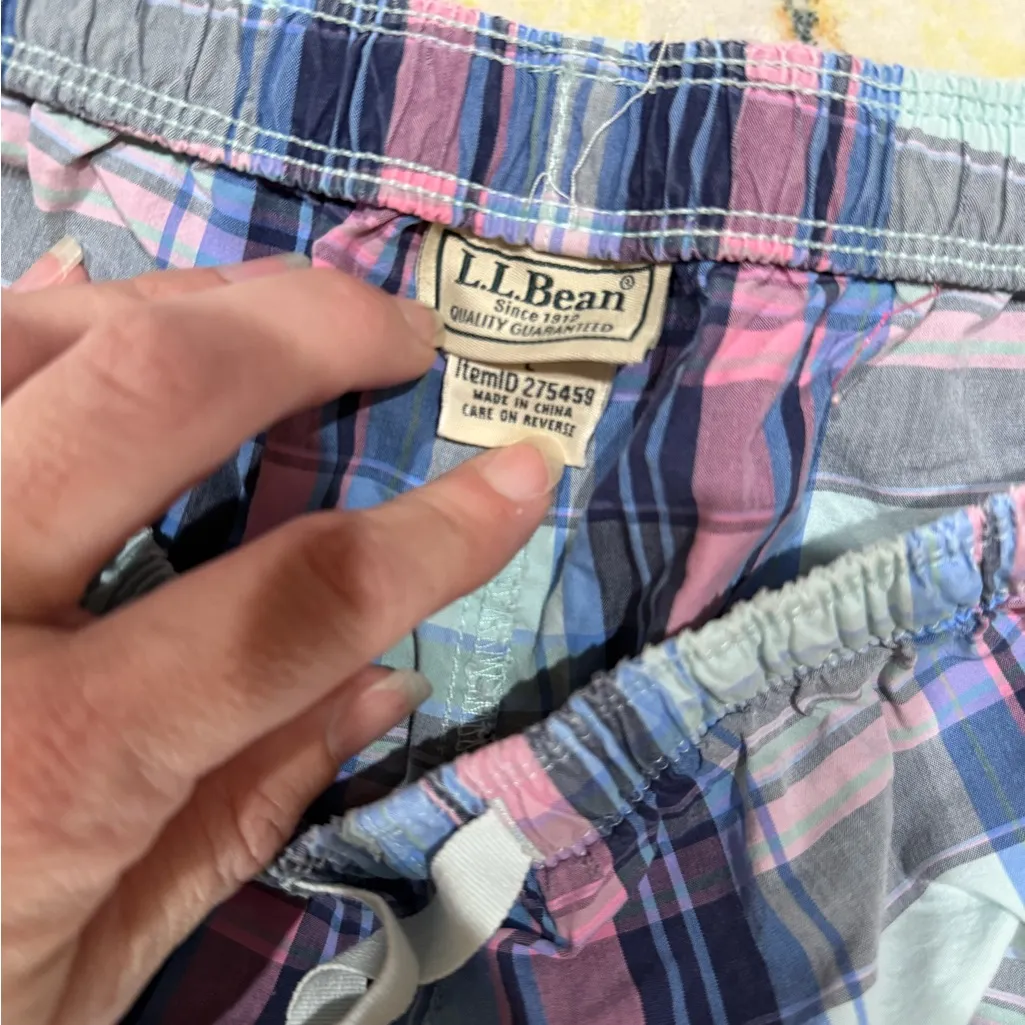 228 L.L. Bean Women's Checkered Joggers - Image 4