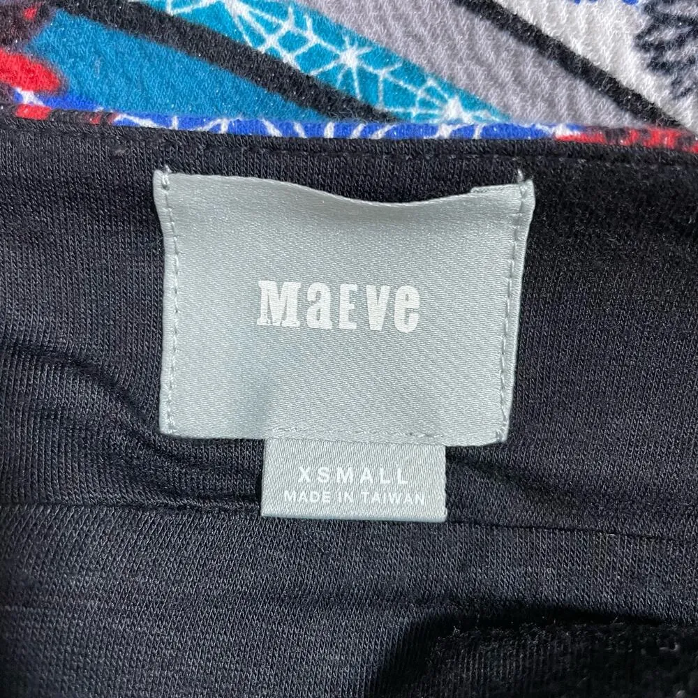 Anthropologie Maeve Women's Tearoom Boho Patterned Knit Pencil Skirt - Size XS - Image 5