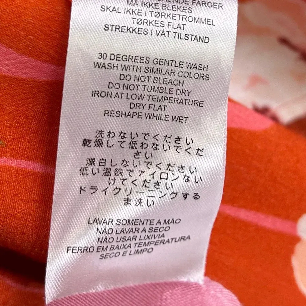 ByTimo Floral Orange Kimono Sz Medium Size L - Image 6