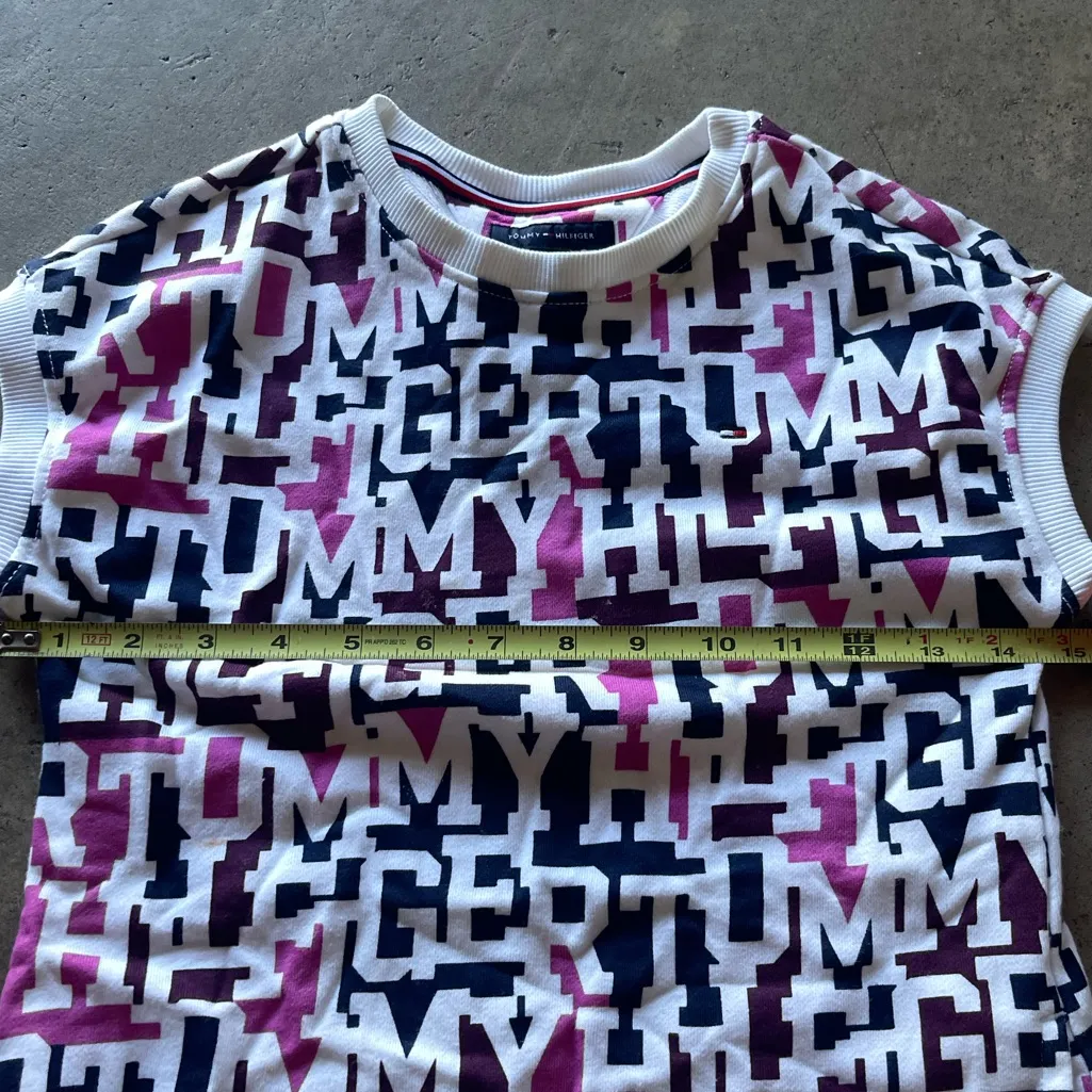 Tommy Hilfiger T -Shirt Dress Women’s Size S Logo Multi - Image 4