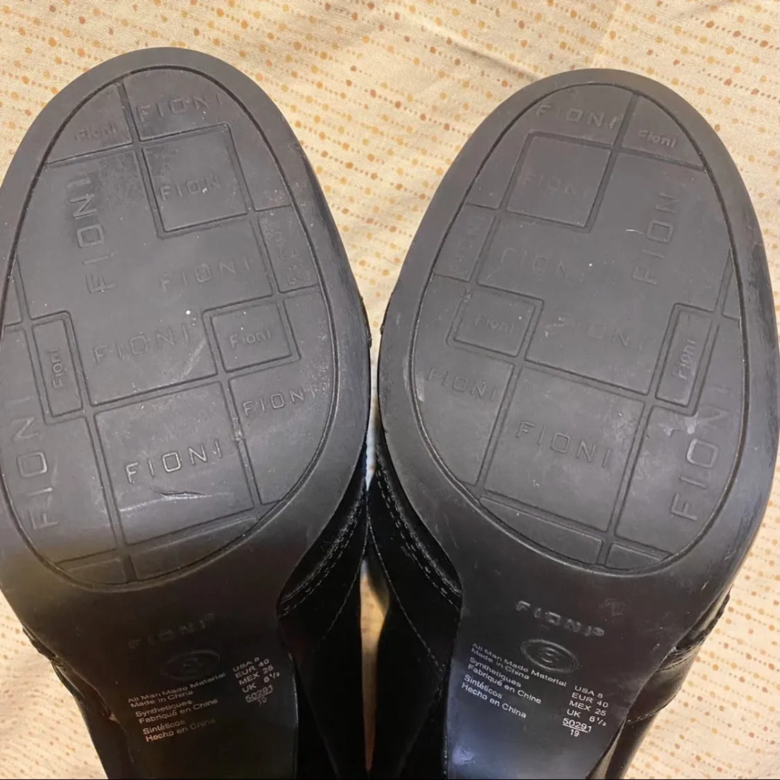 Womens Black shoes with pump 4” heel , tie up with peep area front classy shoes - Image 8