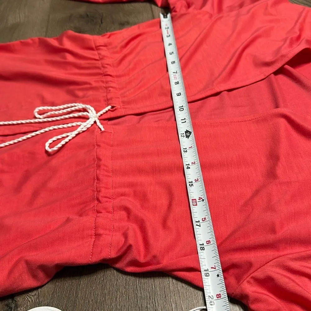 Sun50 UPF 50+ Beach Robe‎ Swimsuit Cover Up Pink Size Small - Image 8