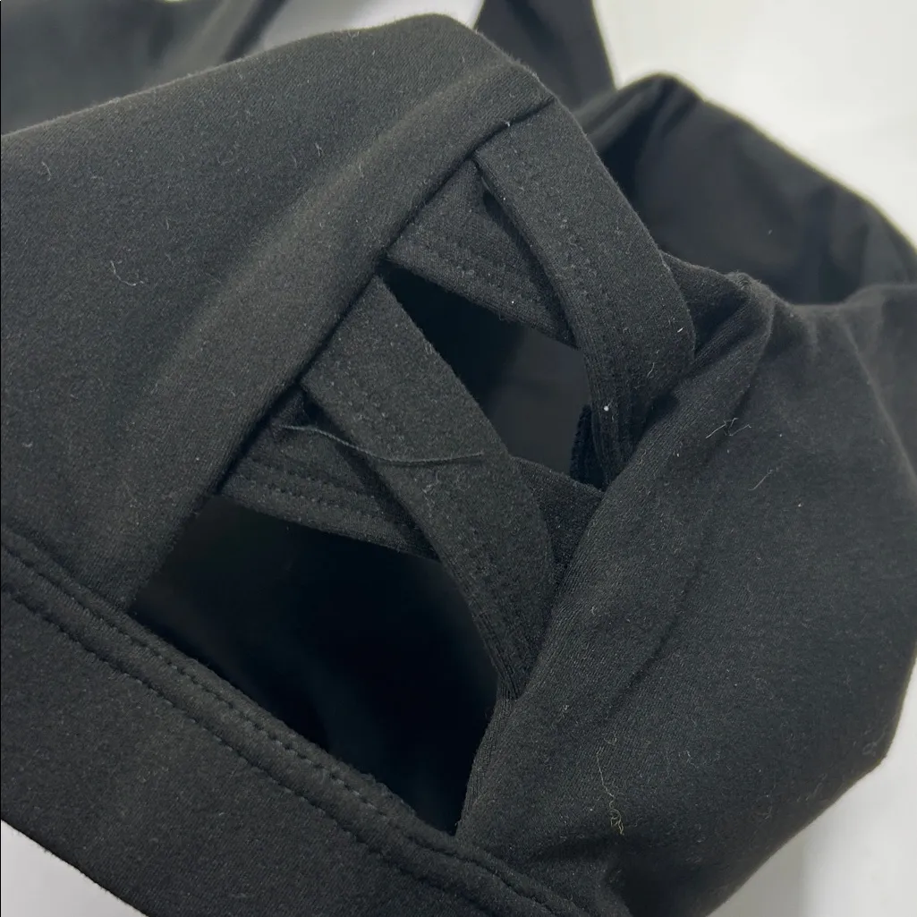 Chic Black Workout Bra Size XL - Image 5