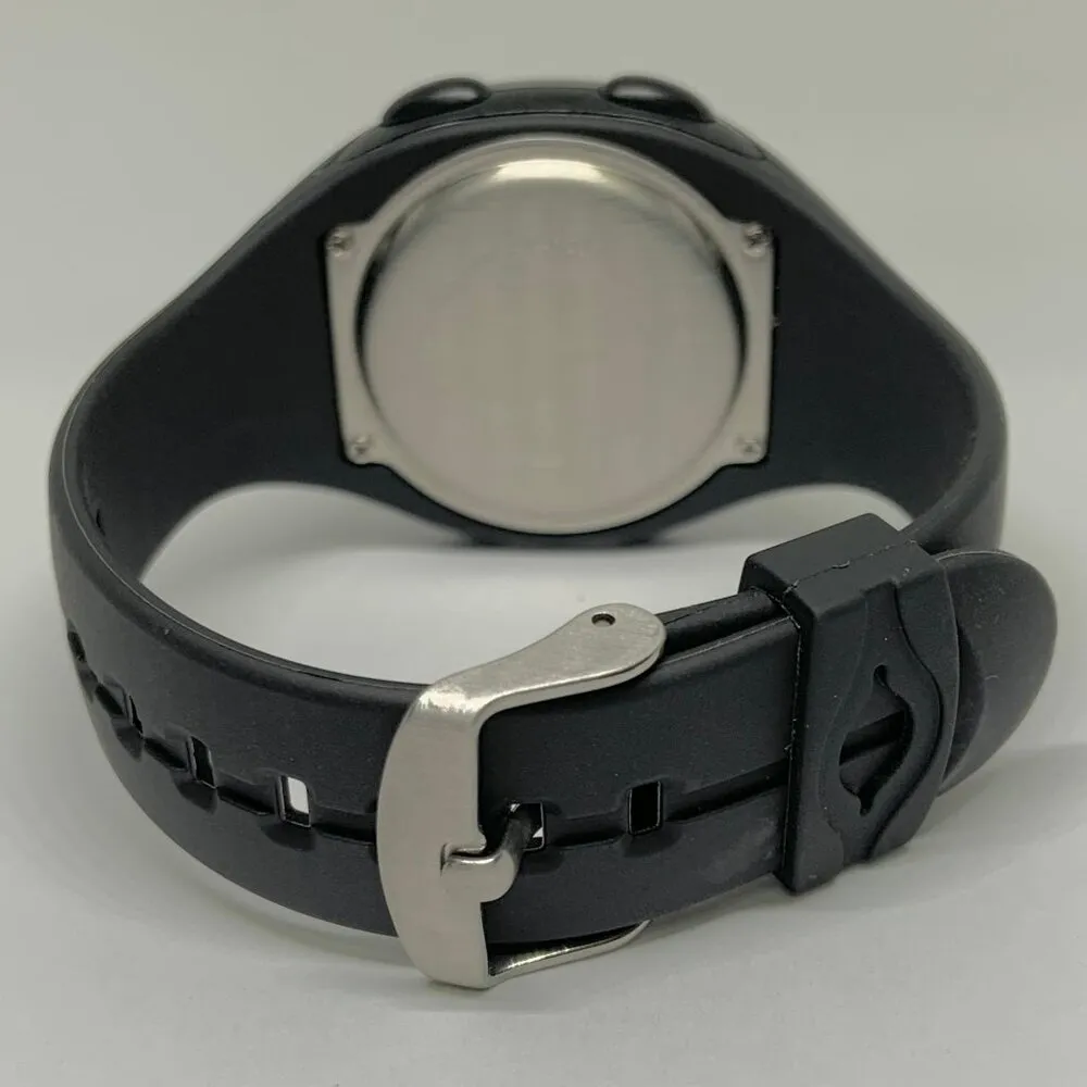 Sportline men’s digital watch 43mm day date water resistant silver black color - Image 4