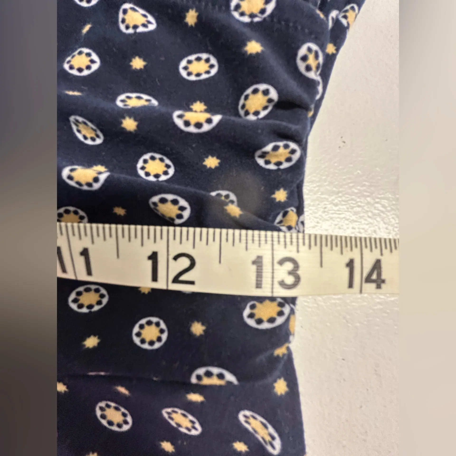 Kaileigh Azaria Navy Faux Wrap Geometric Print Dress - Image 6