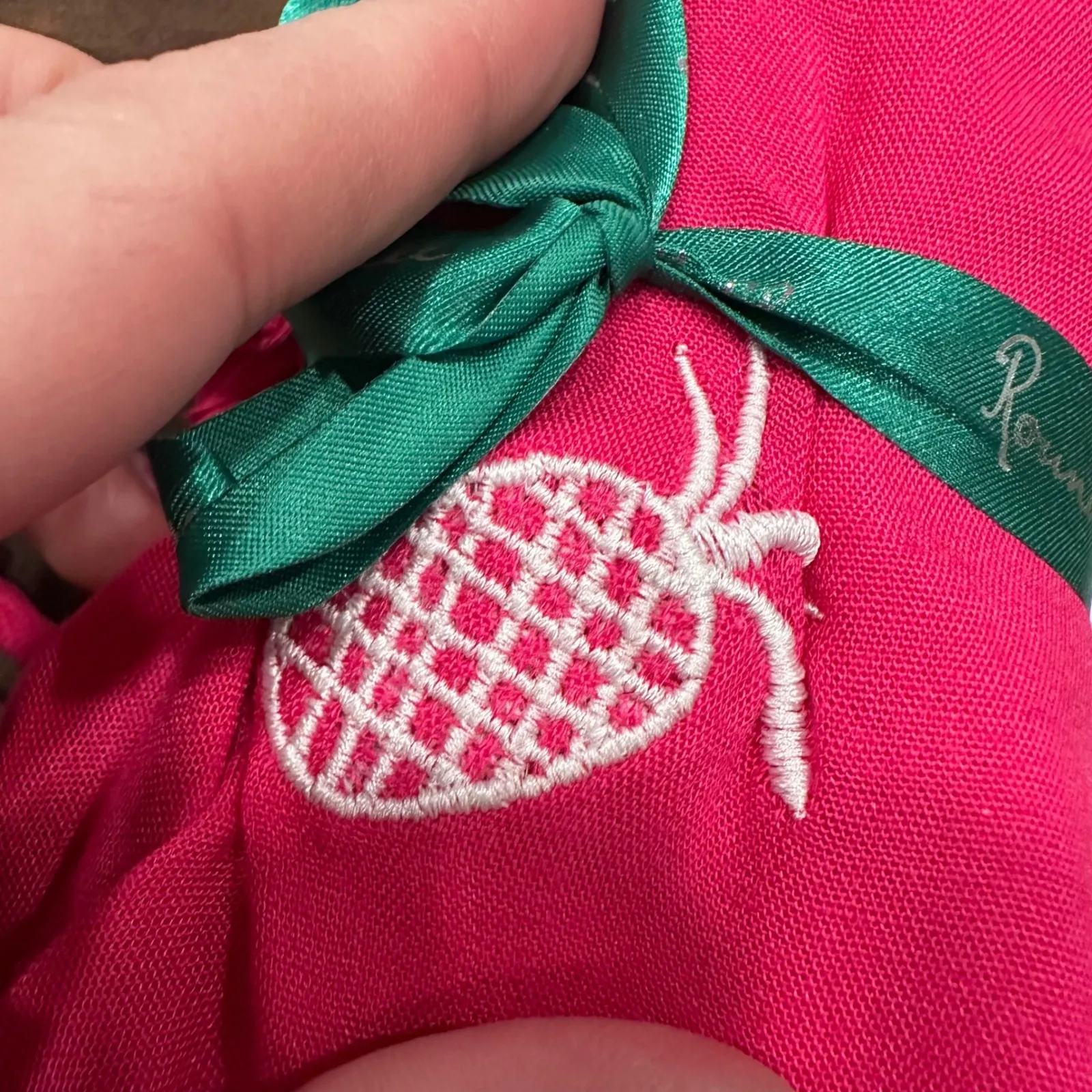 NWT Round Hill Resort 1 World Sarong Cover Up Dress Pineapple Pink Rayon Fuschia Size undefined - Image 2